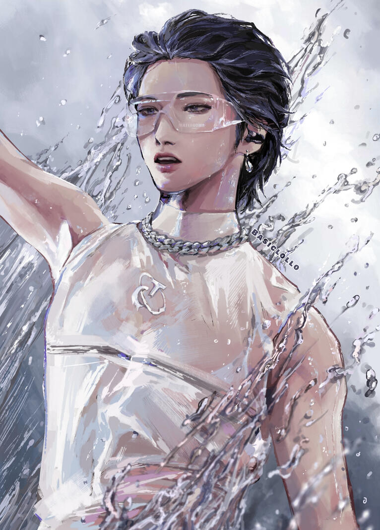 Portrait + complex background